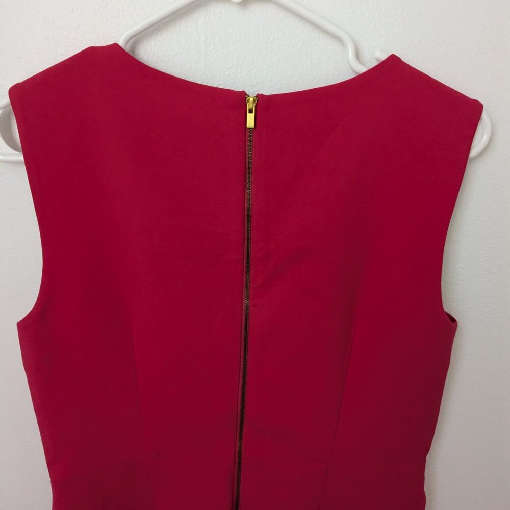 Diane Von Furstenberg Red Sleeveless Dress, 6 - Picture 5 of 6